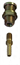 Espigão rosca macho 1/4 NPT, para mangueiras de 5/16 (8 mm) CLA - VE514